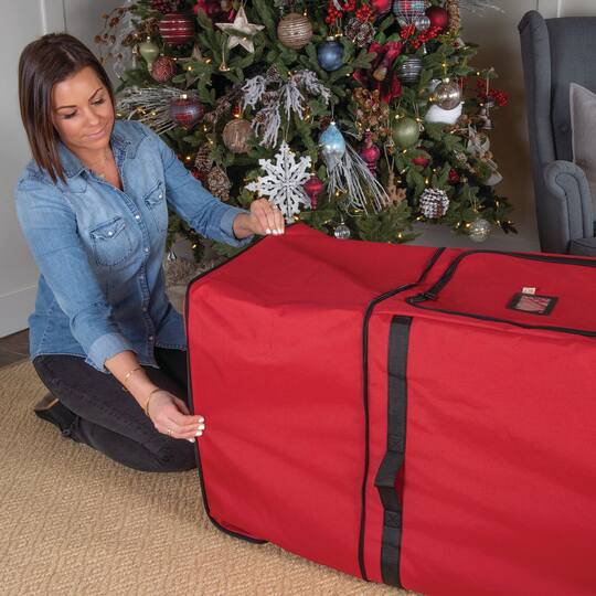 Santa's Bags 7-12ft. Artificial Christmas Tree Storage Bag with Wheels